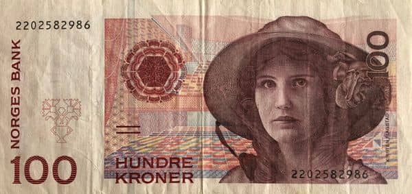 100 Kroner from Norway