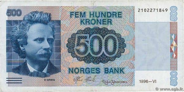 500 Kroner from Norway