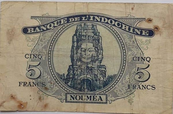 5 Francs from New Caledonia