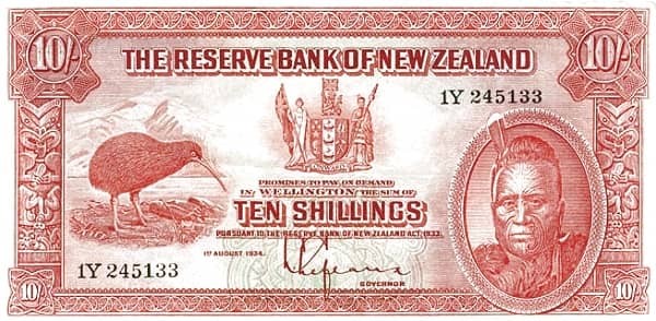 10 Shillings from New Zealand