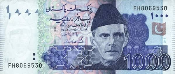 1000 Rupees from Pakistan