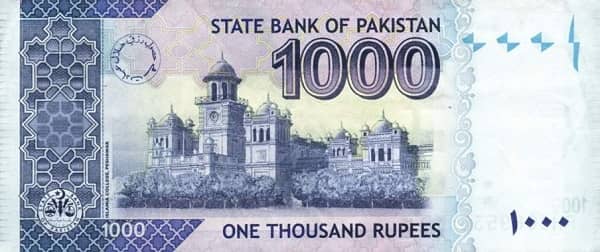 1000 Rupees from Pakistan