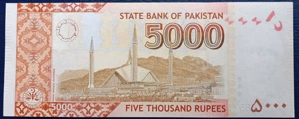 5000 Rupees from Pakistan