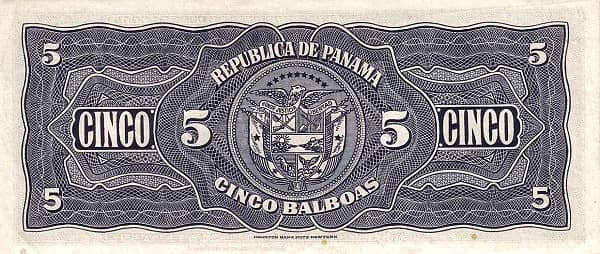 5 Balboas from Panama
