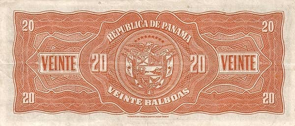 20 Balboas from Panama
