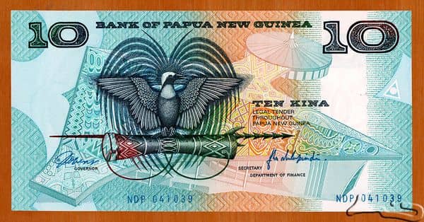 10 Kina from Papua New Guinea