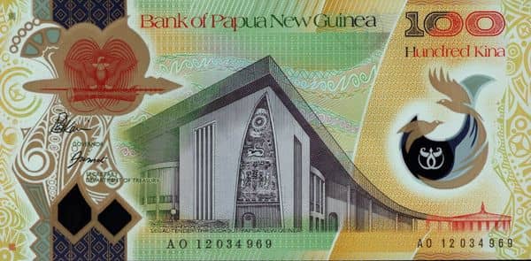 100 Kina from Papua New Guinea