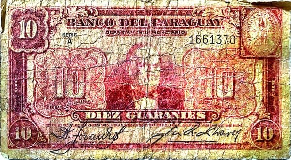 10 Guaraníes from Paraguay