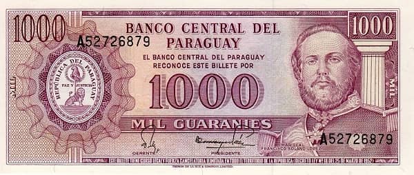1000 Guaraníes from Paraguay