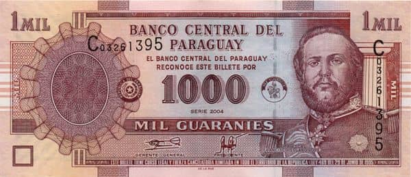 1000 Guaraníes from Paraguay