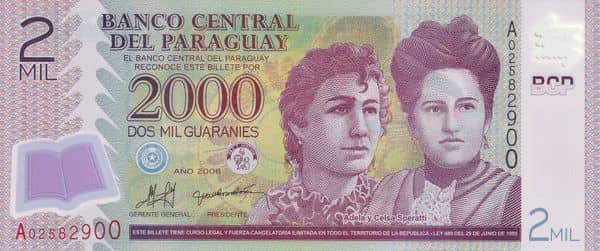 2000 Guaraníes from Paraguay