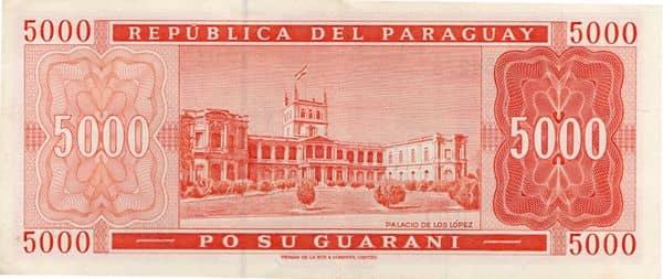 5000 Guaraníes from Paraguay