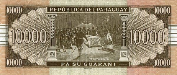 10000 Guaranies from Paraguay