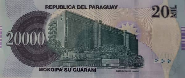 20000 Guaranies from Paraguay