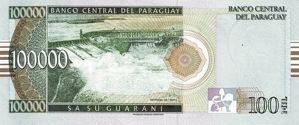 100000 Guaraníes from Paraguay