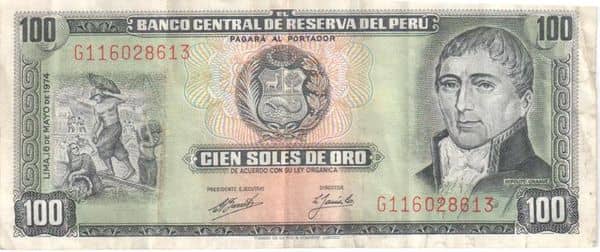 100 Soles de Oro from Peru
