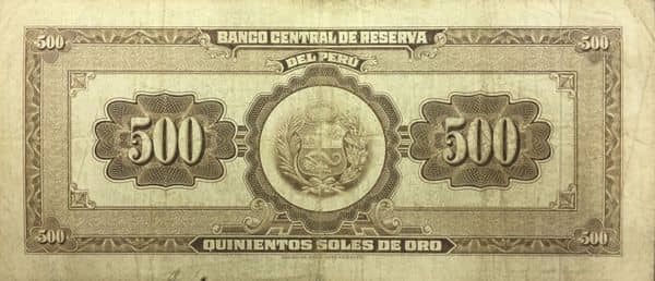 500 Soles de Oro from Peru