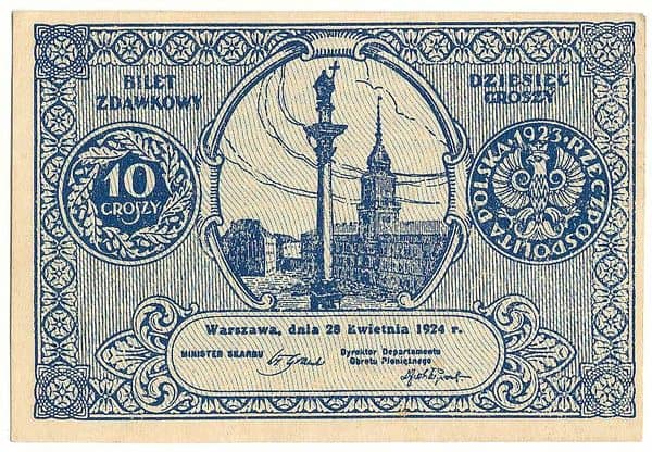 10 groszy Bilet Zdawkowy from Poland
