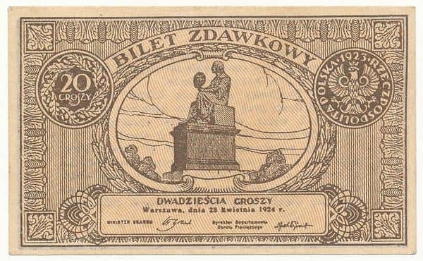 20 Groszy Bilet Zdawkowy from Poland