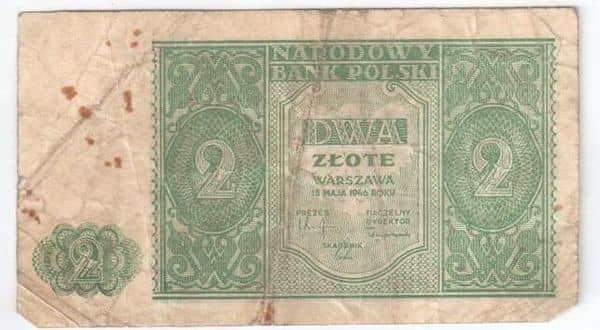 2 Zloty from Poland