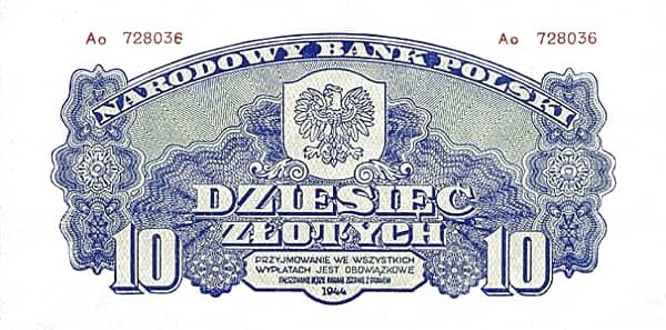 10 Zloty from Poland