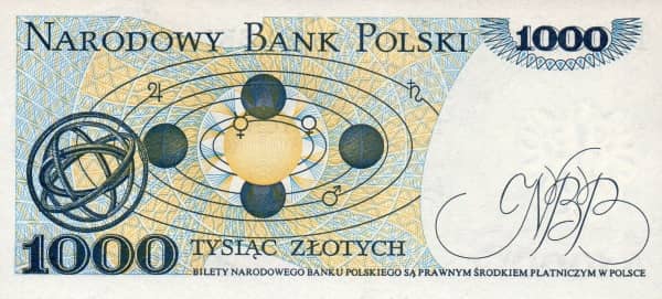 1000 Zlotych from Poland