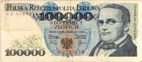 100000 Zlotych from Poland