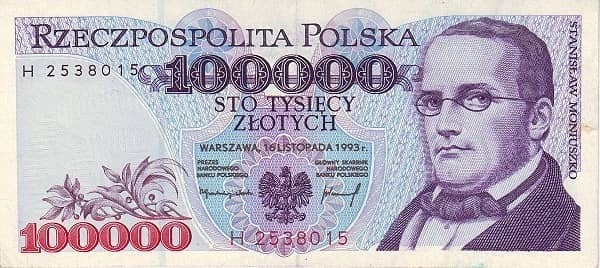 100000 Zlotych from Poland