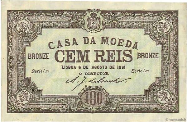 100 Réis from Portugal