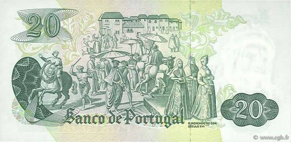 20 Escudos from Portugal