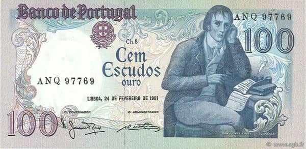 100 Escudos from Portugal