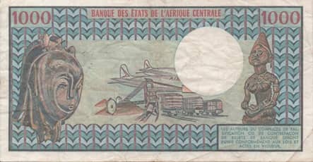 1000 Francs from Central African Republic