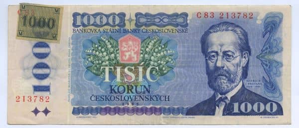 1000 Korun from Czech Republic