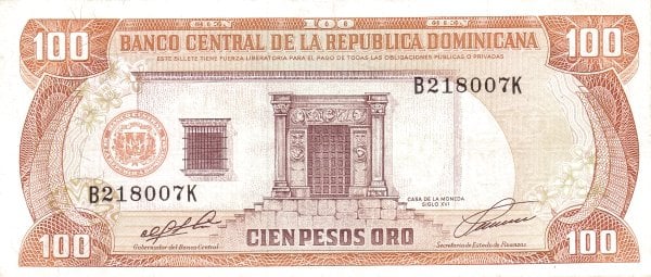100 Pesos Oro from Dominican Republic