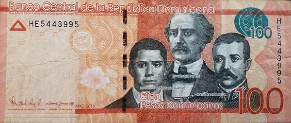 100 Pesos Dominicanos from Dominican Republic