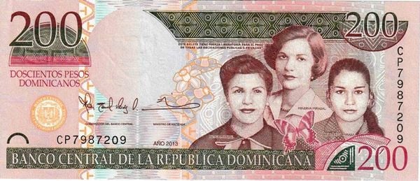 200 Pesos Oro from Dominican Republic
