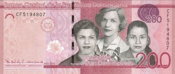 200 Pesos Dominicanos from Dominican Republic
