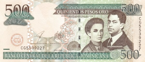 500 Pesos Oro from Dominican Republic