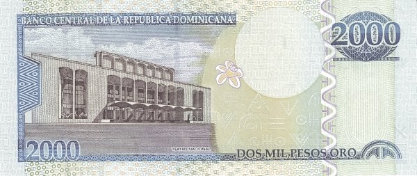 2000 Pesos Oro from Dominican Republic