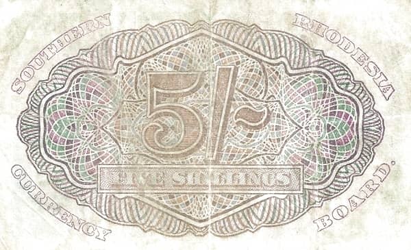 5 Shillings from South Rhodesia