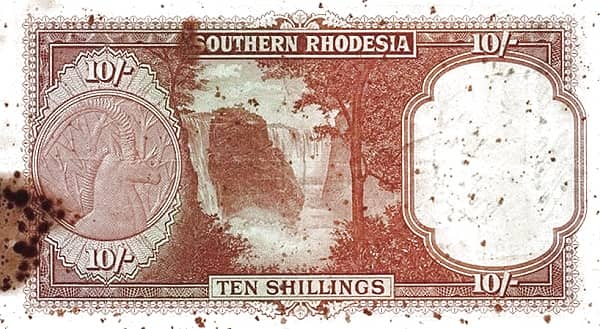 10 Shillings from South Rhodesia