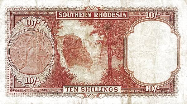 10 Shillings from South Rhodesia