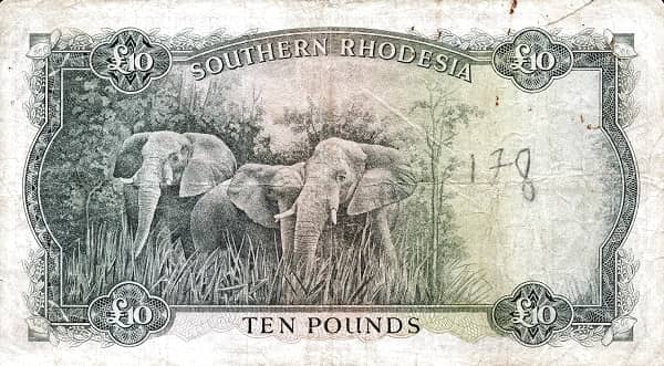 10 Pounds from South Rhodesia