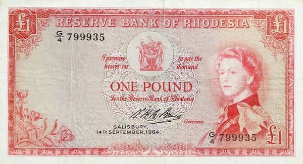 1 Pound from Rhodesia