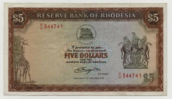 5 Dollars from Rhodesia