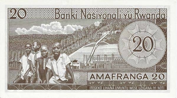 20 Francs from Rwanda