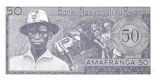 50 Francs from Rwanda