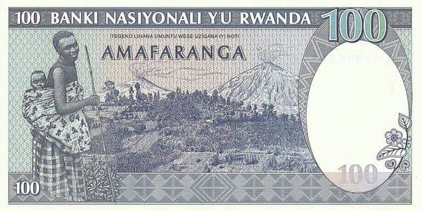 100 Francs from Rwanda