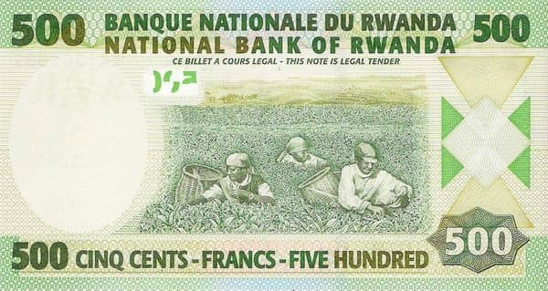 500 Francs from Rwanda