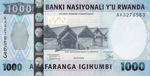 1000 Francs from Rwanda